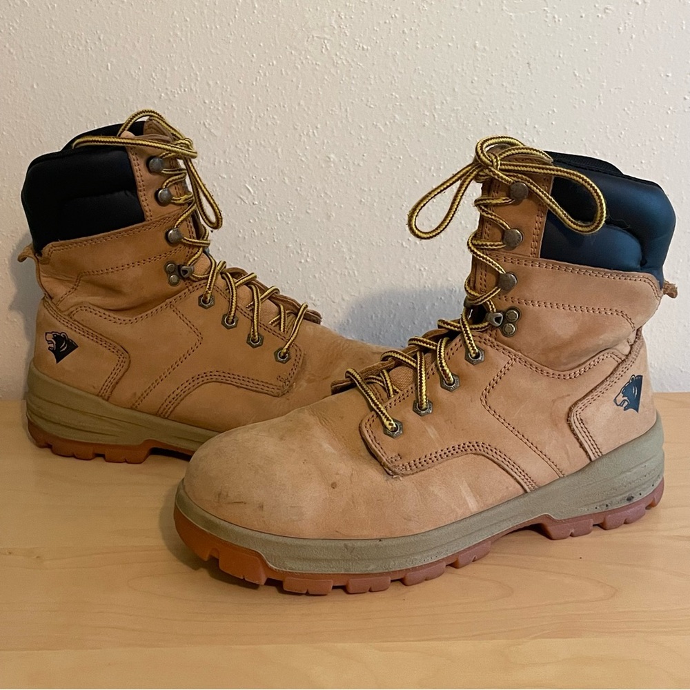 Herman Survivors Men’s Waterproof Steel Toe Work Boots 10W Beige Utility